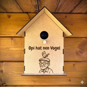 Casita para pájaros con cámara DXF SVG ai Lightburn – Caja nido con cámara – Plantilla de fresado de corte láser – Archivo DIY para observación de aves