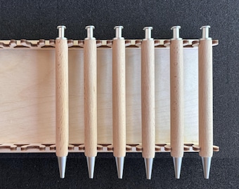 Pen Engraving Jig DXF SVG Lightburn – Laser Holder for 10 Pens – DIY Template for LightBurn – Engraving Tool for Wood Pens