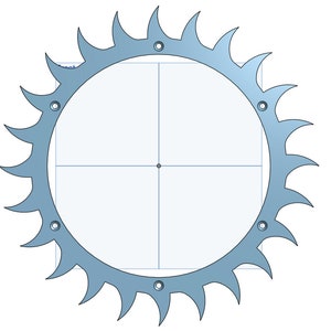 Worx Landroid Spikes for lasering, milling, plasma or water jet cutting DXF, SVG for aluminum, steel, plastic