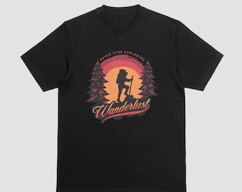 Diseño de camiseta "Wanderlust"
