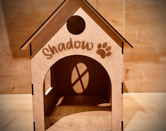 Pet Cabin - DXF, SVG, AI, and Lightburn Files for Laser Cutting, cnc Milling, Plasma, or Waterjet Cutting