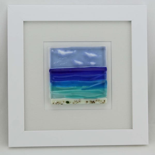 Fused glass sea