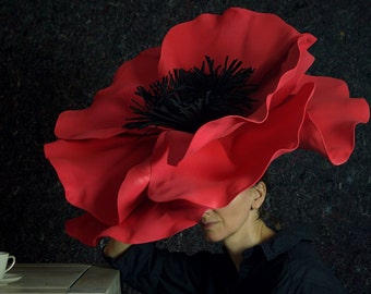 Accessoires de théâtre POPPY | Déguisement de cosplay | Coiffe | Chapeau de fête