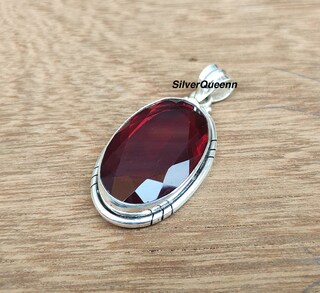 Jeweloporium Collana Artigianale In Argento 925 Con Ciondolo Ovale In Onice, Granato, Agata E Turchese