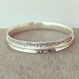 Sterling Silver Bangle, Spinner Bangle, Stackable Bangles, 925 Silver Bangle ,Gift for her, Handmade Bangles for Gift on Christmas....
