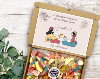 Get Well Soon Sweet Box, Pick And Mix Sweets, Letter Box Sweets