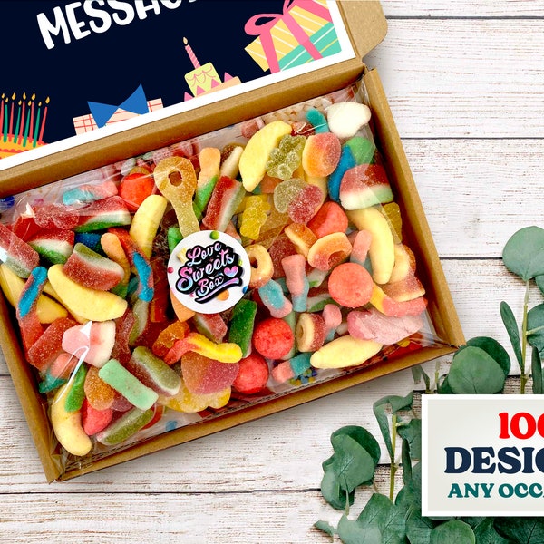 Extra Großes Süßigkeitsbriefkastengeschenk, Familiengeschenk-Share-Box, Pick-and-Mix-Sweetbox