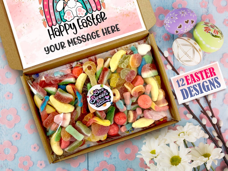 Orange Easter Sweets Letterbox Sweetbox Pick And Mix Sweets Happy Easter Candy Mix Gift Box Sweet Hamper image 6