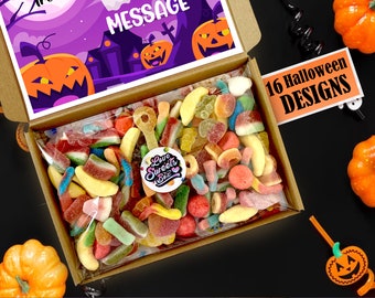 Spooky Pumpkin Smiles in Our Halloween Sweet Bags / Halloween sweets, Trick or Treat Gift Box, Pick and Mix Bag