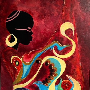 Conscience de soi, selbstgemaltes Acyrlbild, 60 x 80 cm