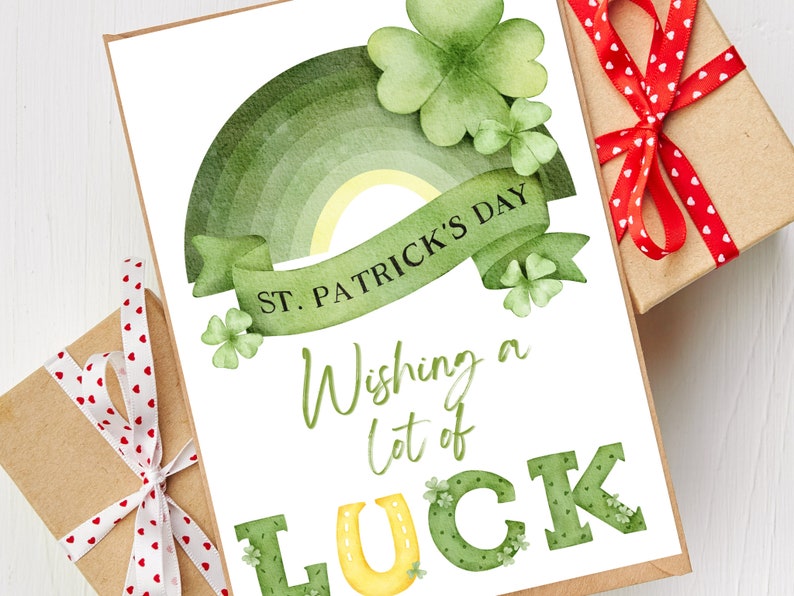 St Patricks Day 2023 Cards Printable St Patricks Day Holiday - Etsy