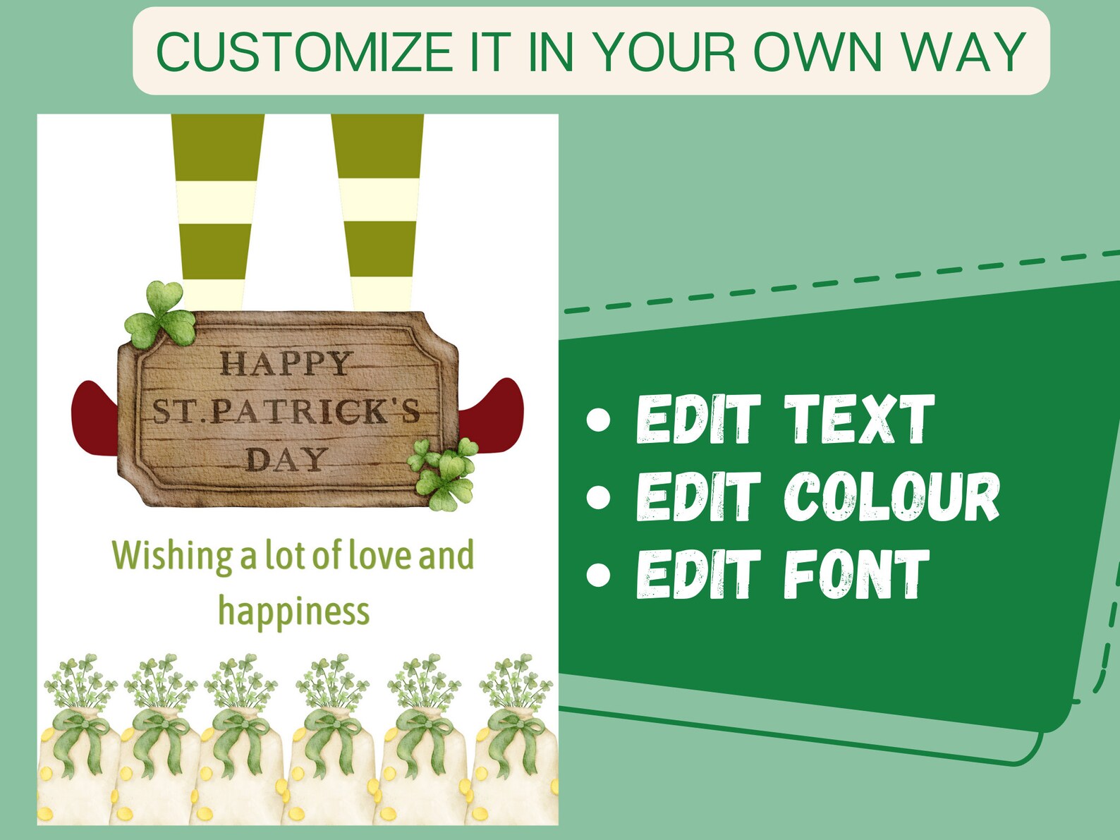 St Patricks Day 2023 Cards Printable St Patricks Day Holiday - Etsy