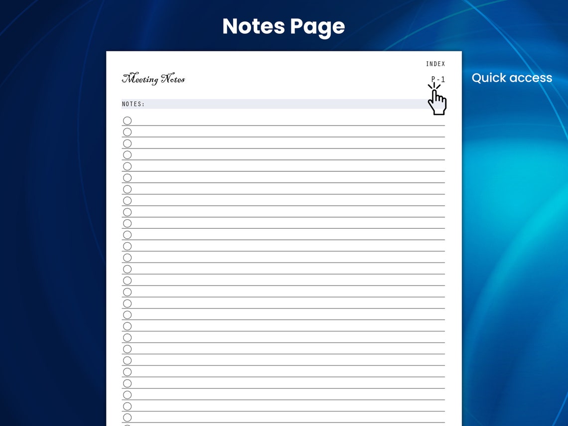 Remarkable 2 Meeting Minutes Template Remarkable Notes Taking Etsy