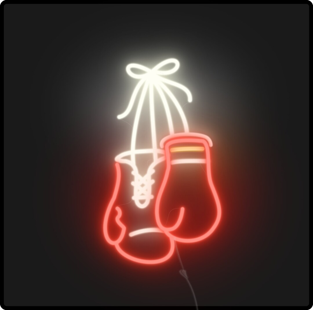 BOXING GLOVES NEON Sign Acrylic Neon Sign Unique Neon Sign Etsy