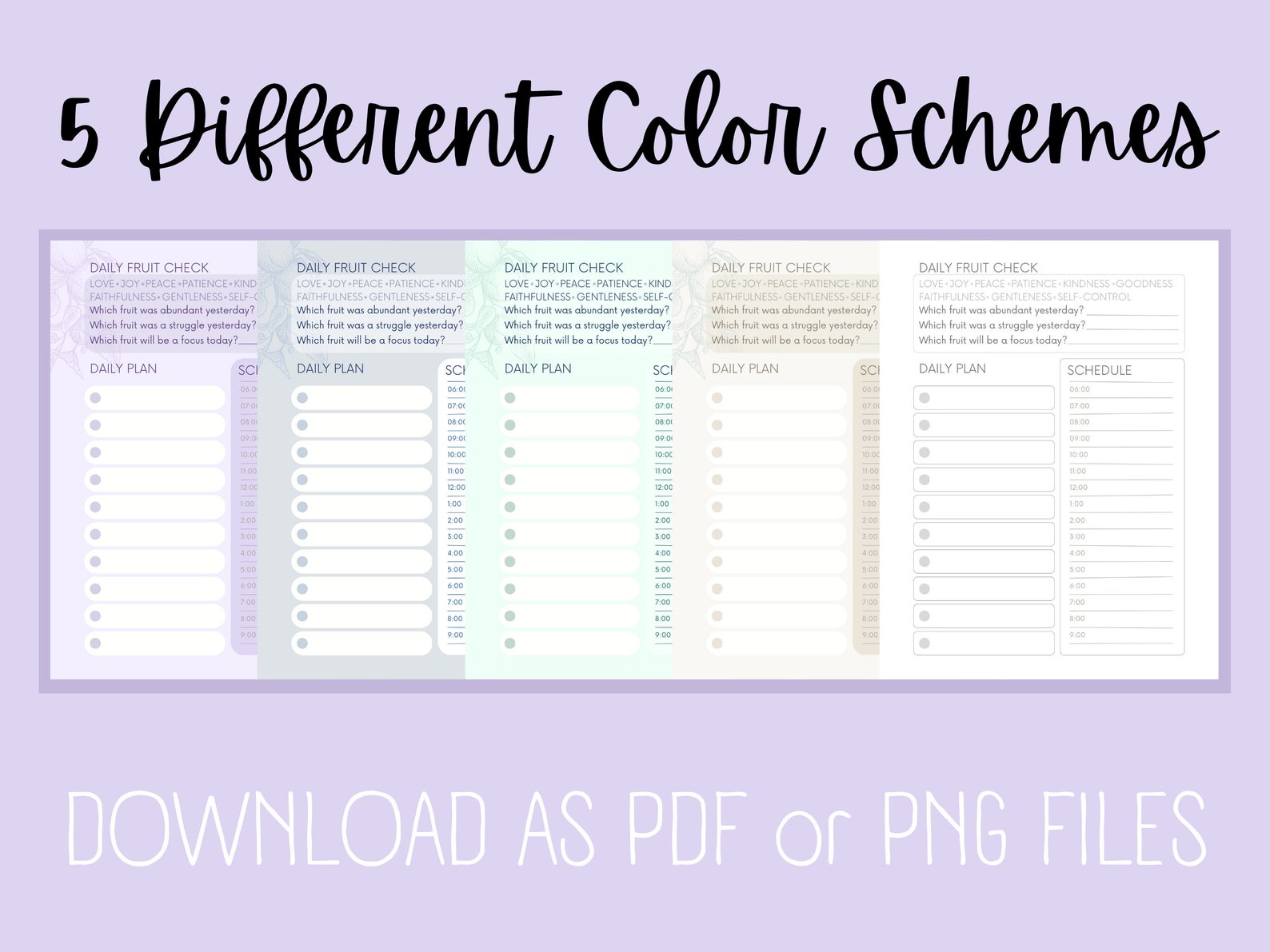 Christian Planner Pages | Daily and Weekly | Printable and Digital ...
