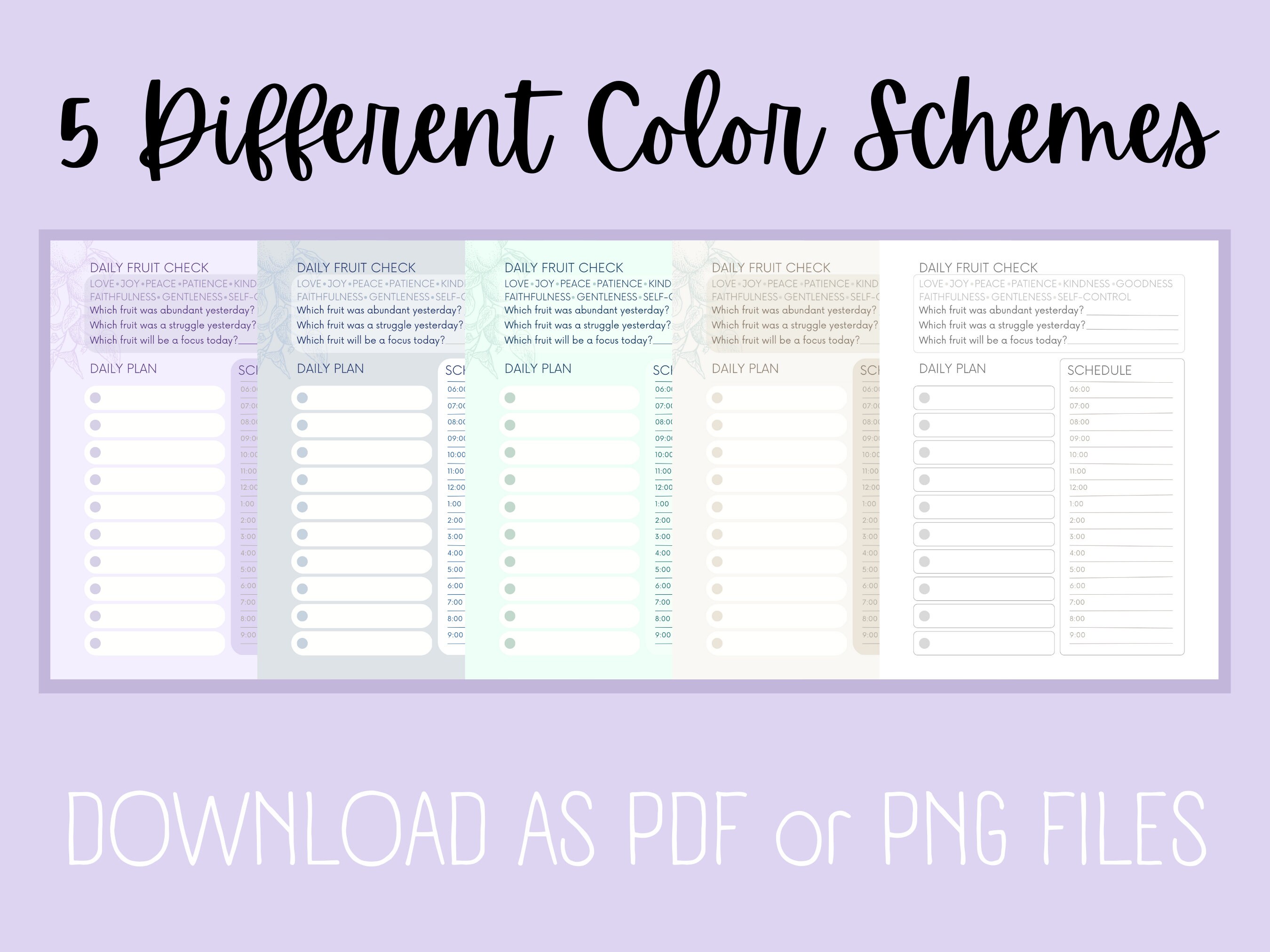 Christian Planner Pages | Daily and Weekly | Printable and Digital ...