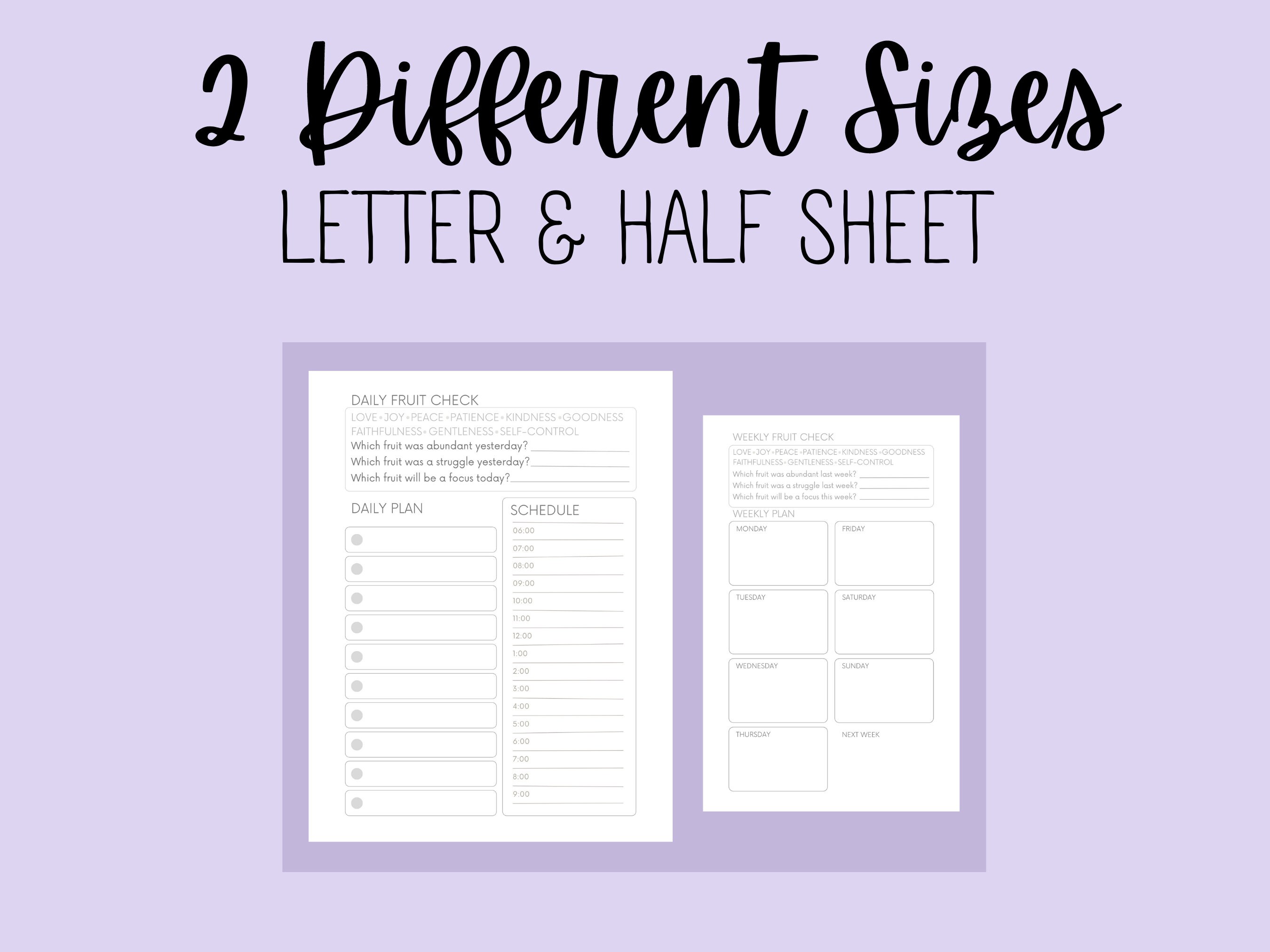 Christian Planner Pages | Daily and Weekly | Printable and Digital ...