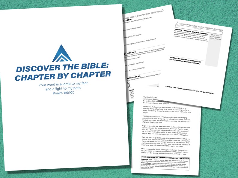 Printable Bible Study Guides Chapter By Chapter Journal image 1