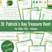 Leprechaun Treasure Hunt for Kids St Patricks Day Scavenger Hunt ...