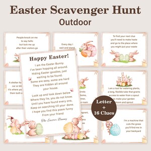 Easter Egg Scavenger Hunt for Kids Easter Treasure Hunt Outdoor Easter
