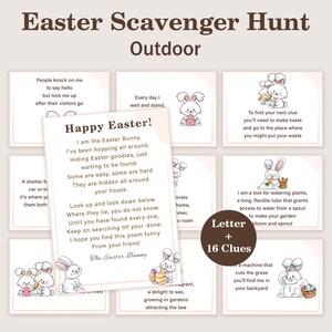 Easter Egg Scavenger Hunt for Kids Easter Treasure Hunt Outdoor Easter