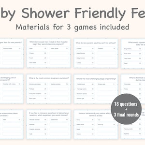 Baby Shower Friendly Feud Quiz Boy Baby Shower Family Feud Game Survey Guess Group Game Party Night Quiz Contest Blue PRINTABLE Digital