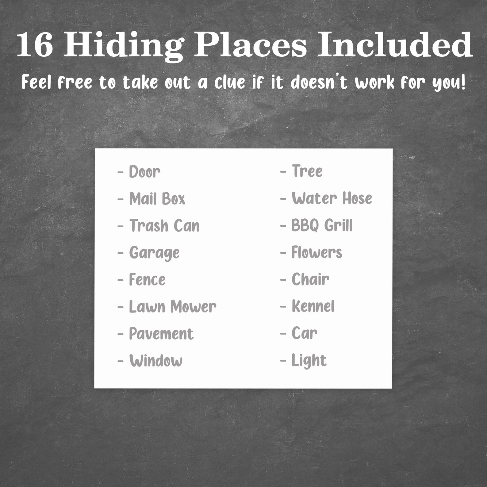 Scavenger Hunt for Kids Outdoor Birthday Treasure Hunt Clues Birthday ...