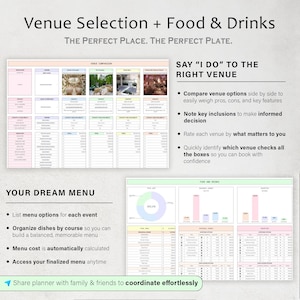 Wedding Planner Spreadsheet Wedding Budget Tracker Wedding Checklist Guest List Seating Plan Wedding Itinerary Gift Vendor Google Sheets image 4