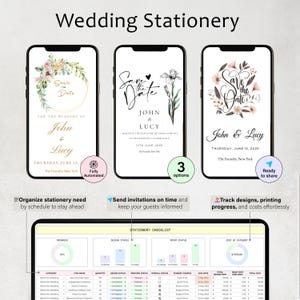 Wedding Planner Spreadsheet Wedding Budget Tracker Wedding Checklist Guest List Seating Plan Wedding Itinerary Gift Vendor Google Sheets image 12