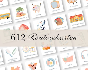 Routinekaarten, peuter, dagplan, kinderen, dagelijkse routine, Montessori, kleuterschool, kleuterschool, autisme fotokaarten, ochtendroutine, afdrukken