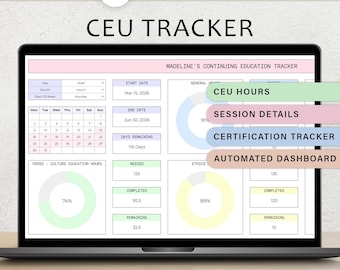 Arkusz kalkulacyjny śledzenia CEU Szablon planera jednostki kształcenia ustawicznego Dziennik CEU Edukacja w pracy socjalnej ICSW imft ipc imhc Tracker Arkusze Google