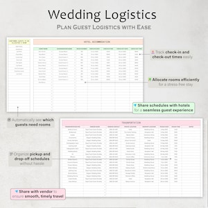 Wedding Planner Spreadsheet Wedding Budget Tracker Wedding Checklist Guest List Seating Plan Wedding Itinerary Gift Vendor Google Sheets image 11