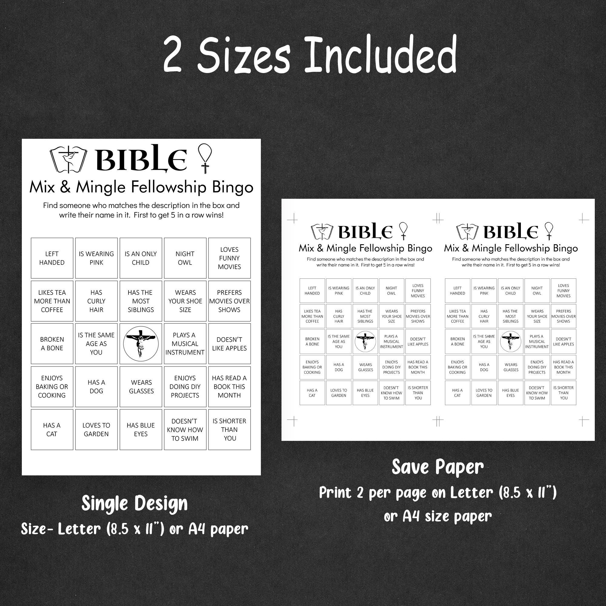 Bible Games Church Game for Adults Christian Youth Group Quiz Bible ...