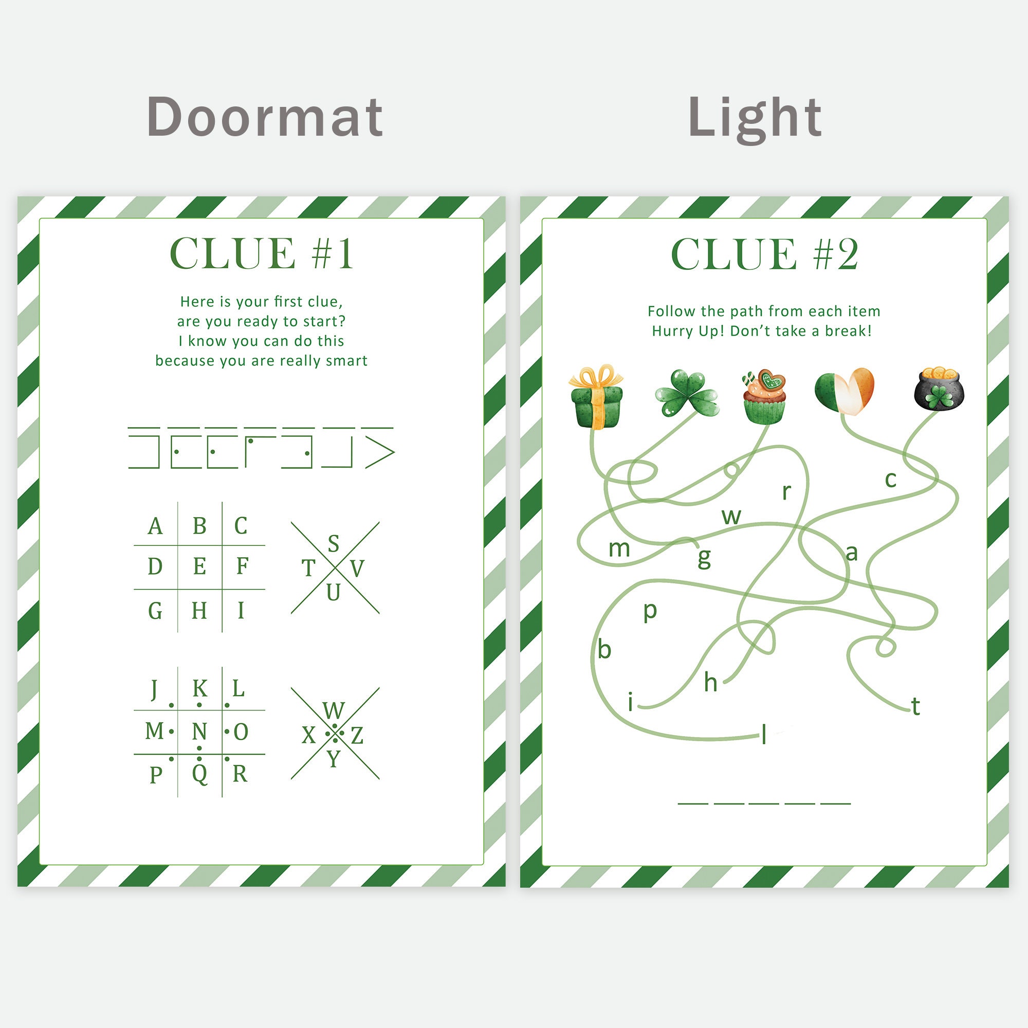 St Patricks Day Treasure Hunt for Older Kids Leprechaun Scavenger Hunt ...