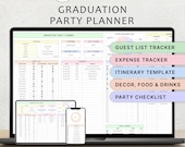 Graduation Party Planner Spreadsheet College Graduation Celebration Budget Guest List Tracker School Graduation Party Checklist Google Sheet