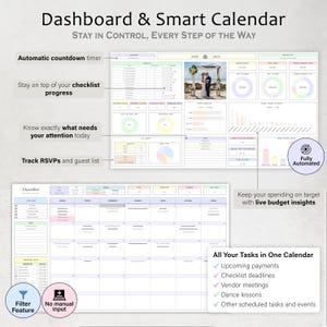 Wedding Planner Spreadsheet Wedding Budget Tracker Wedding Checklist Guest List Seating Plan Wedding Itinerary Gift Vendor Google Sheets image 7
