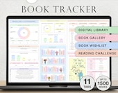 Book Tracker Spreadsheet Reading Tracker Digital Reading Log TBR Journal Template Book Library List Book Lover Planner Review Google Sheets
