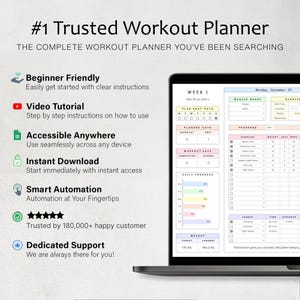Workout Planner Weight Loss Tracker Gym Planner Fitness Plan Health Tracker Spreadsheet Exercise Tracker Weightloss Template Google Sheets image 10