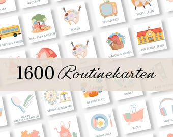 Routinekarten kinder tagesplan kinder bildkarten kindergarten Editierbare Routineplan Wochenplan zum ausdrucken Tagesroutinekarte für Kinder