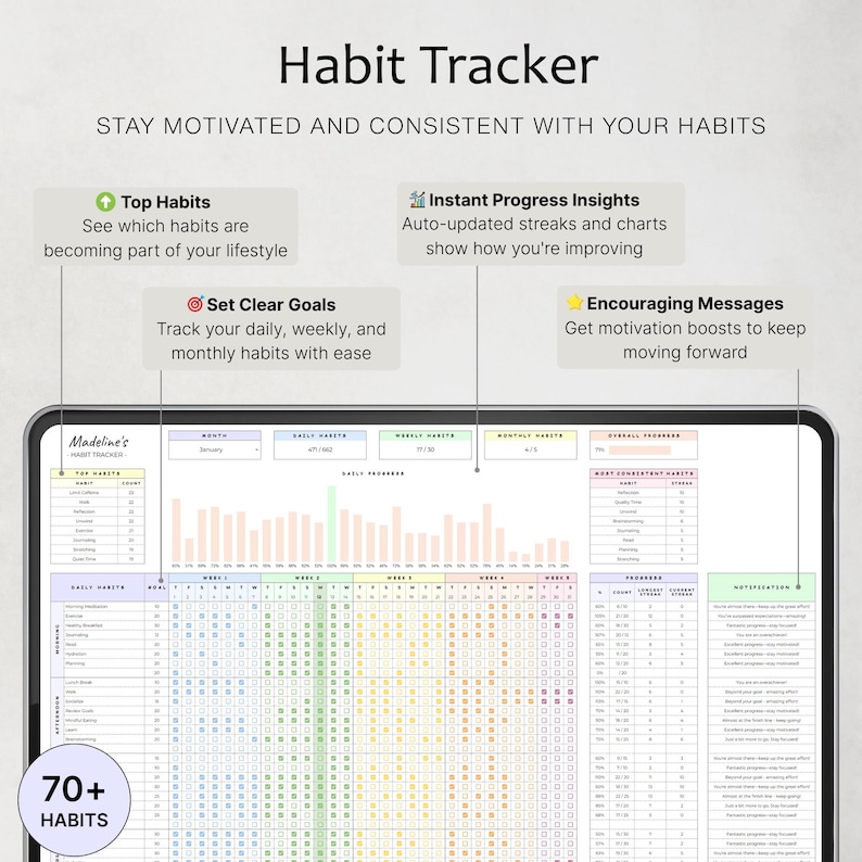 Workout Planner Spreadsheet Exercise Tracker Template Fitness Planner Gym Weight Loss Tracker Weight Lifting Training Pilates Google Sheets image 9