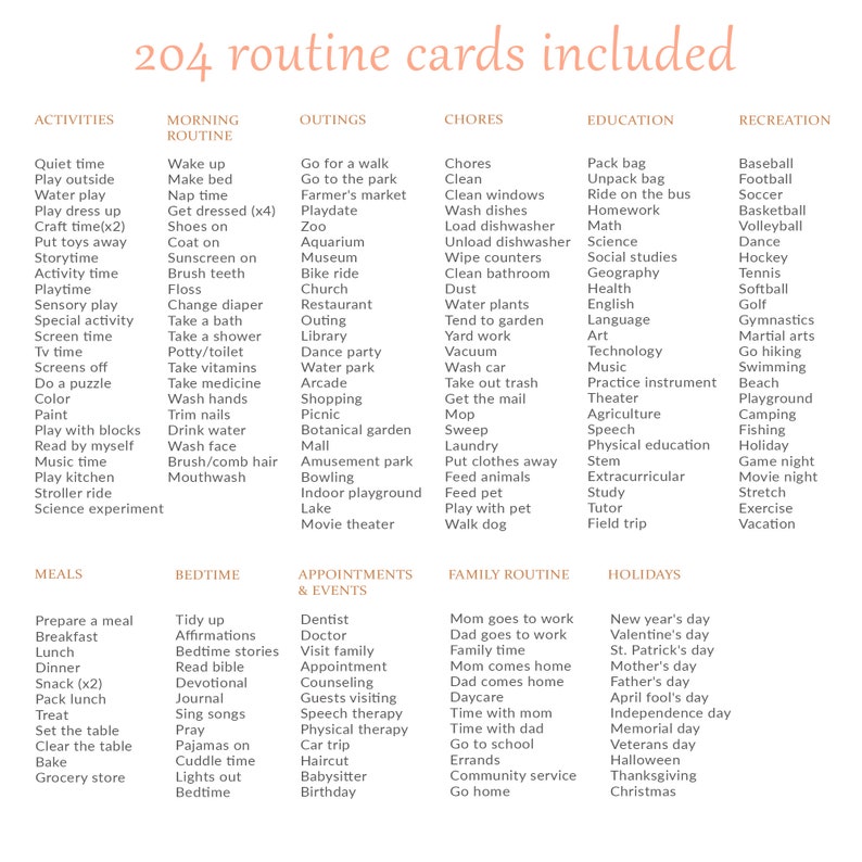 Editable Daily Routine Cards Toddler Routine Chart Daily Rhythm Visual ...