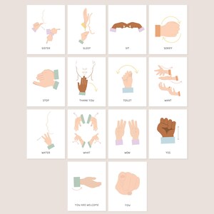 ASL Flashcard American Sign Language Special Education Nonverbal ...