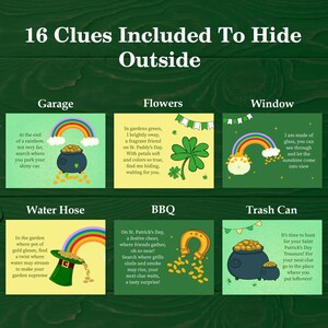 St Patricks Day Treasure Hunt Outdoor Leprechaun Scavenger Hunt for ...