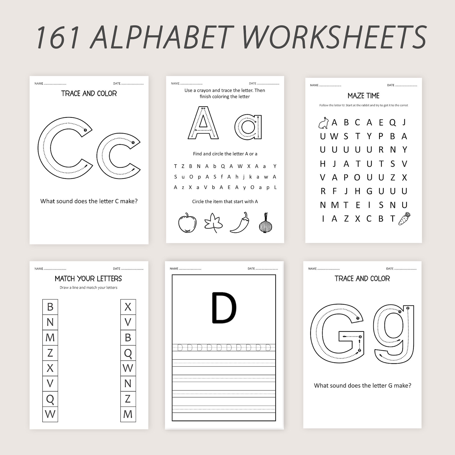 Letter of the Week Worksheets 26 Day Alphabet Busy Book Preschool ...