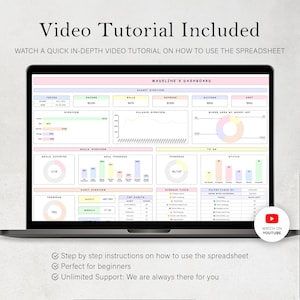 Life Planner Spreadsheet Budget Tracker Template Task To Do List Habit Productivity Goal Daily Planner Digital Calendar Google Sheets image 14