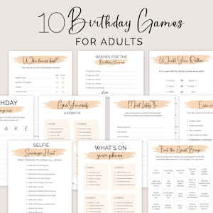 Giochi di compleanno per adulti Giochi per feste di compleanno per lei, lui, ragazzo, ragazza, donna, uomo Chi conosce la ragazza del compleanno, ragazzo, migliore, stampabile, digitale istantaneo