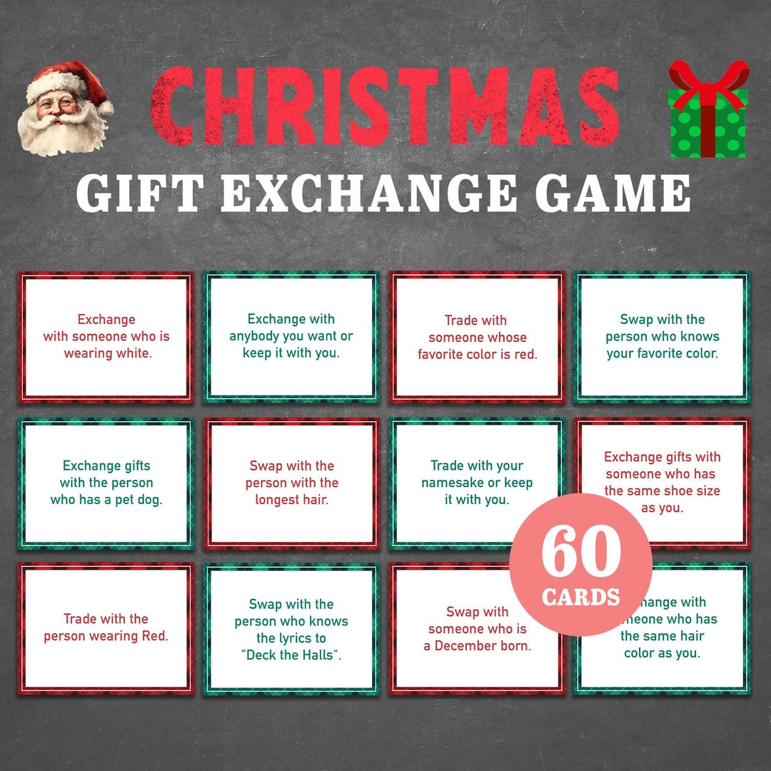Christmas Gift Exchange Game Christmas Party Games White Elephant Gift