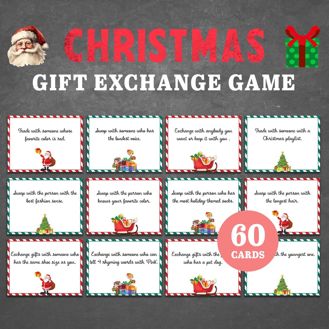 Christmas Gift Exchange Game Christmas Party Games White Elephant Gift