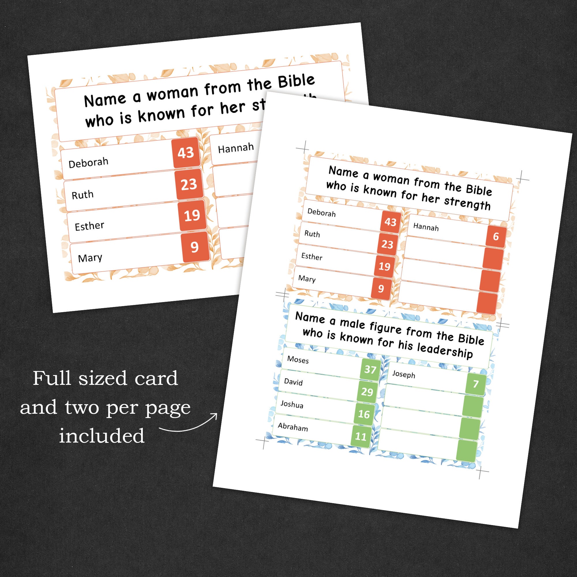 Bible Friendly Feud Quiz Christian Family Feud Game Church Party Survey ...