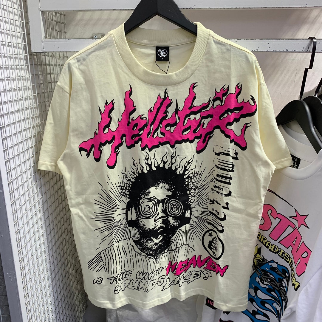 Hellstar Studios X Post Malone Austin Short Sleeve Tee Shirt Cream - Etsy